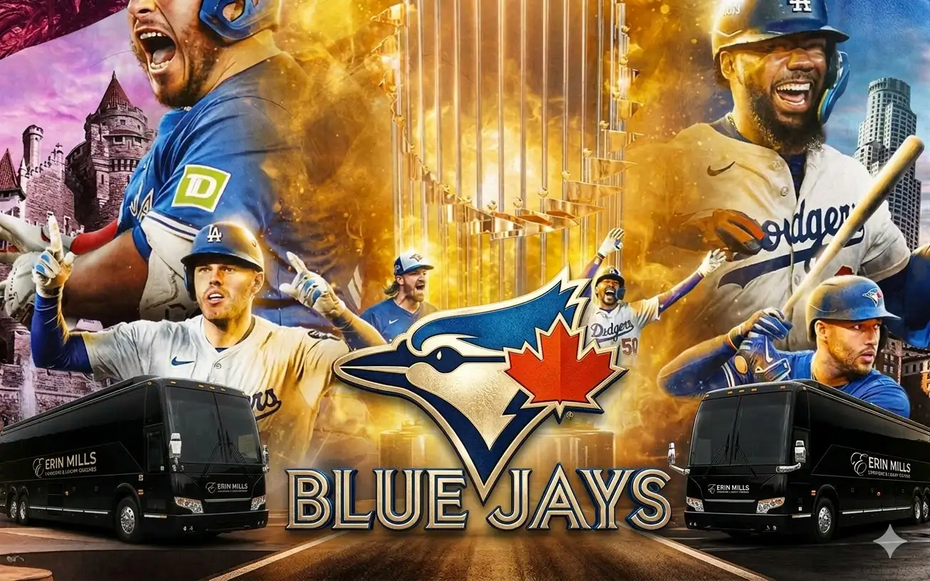 Party bus transportation to Toronto Blue Jays games at Rogers Centre